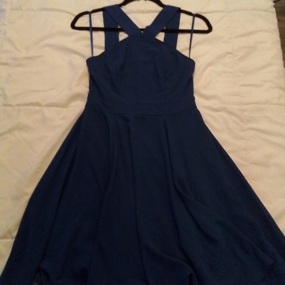 Lulu's Forevermore Blue Strappy Skater Dress size XS - Picture 14 of 14